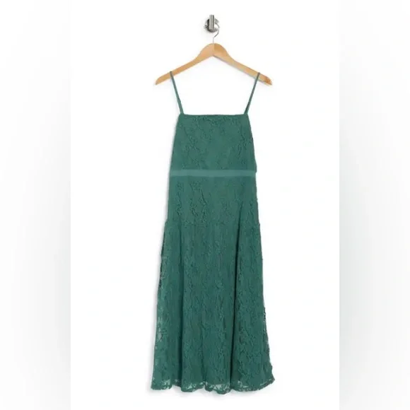 NSR | Dresses | Nsr Floral Square Neck Midi Dress | Poshmark